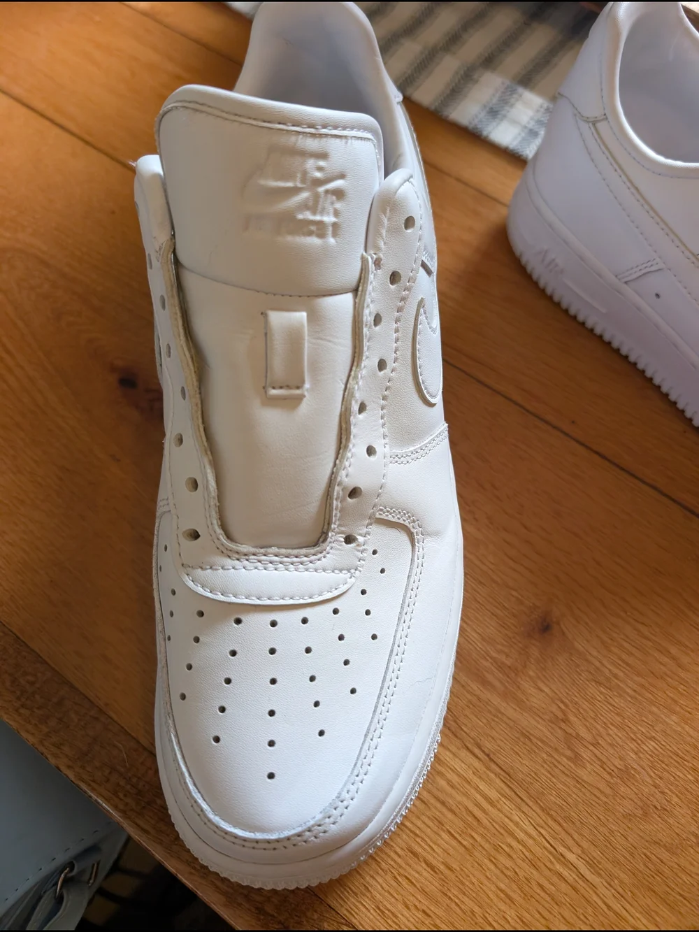 Nike White Leather Low-Top Sneakers